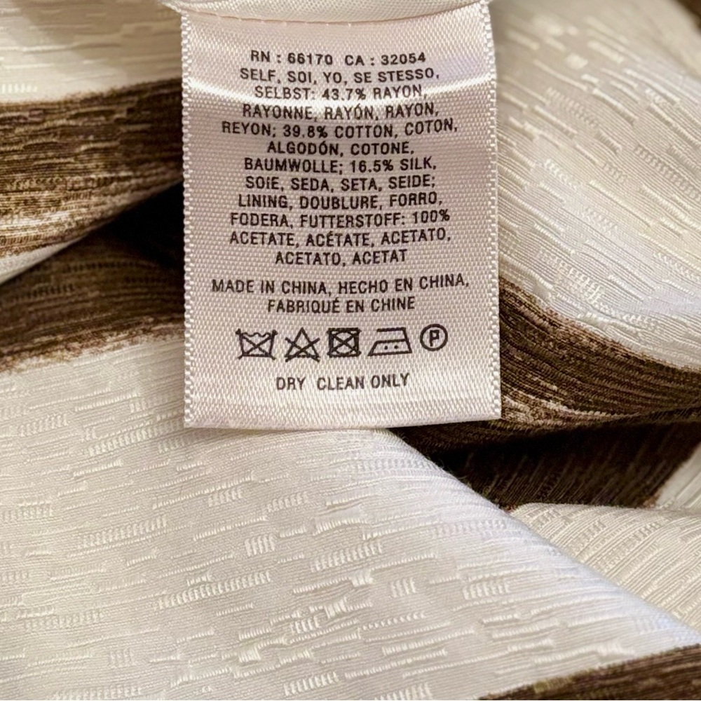 Moulinette Soeurs Paint Stripe Strapless Midi Silk Anthropologie Cocktail Dress - Picture 11 of 12